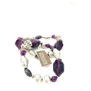 NWT Set of beaded stretch bracelets by Chicos 💝